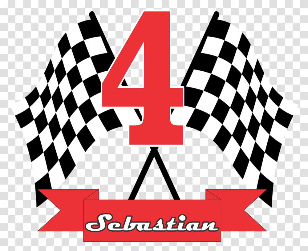 Download Fiestas Personalizadas Race Car Flag, Number, Symbol, Text, Label Transparent Png