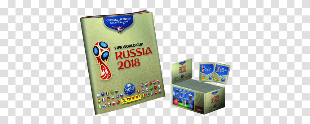 Download Fifa World Cup Russia 2018 Sticker Collection Album Panini Gold 2018, Book, Text, Game Transparent Png