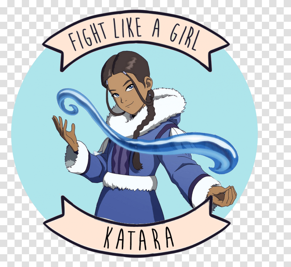 Download Fight Like A Girl Avatar The Last Airbender Avatar The Last Airbender, Person, Label, Text, Poster Transparent Png