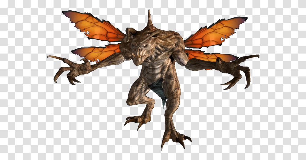 Download File 1309971745 Fallout 76 Mothman Meme Fallout New Vegas Deathclaw, Alien, Dinosaur, Reptile, Animal Transparent Png