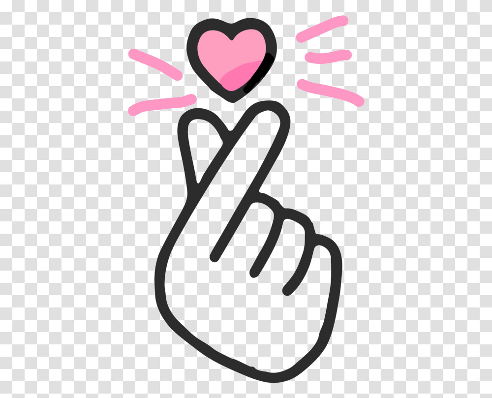 Download Finger Heart Image With No Background Pngkeycom Background Finger Heart, Text, Alphabet, Symbol, Scissors Transparent Png