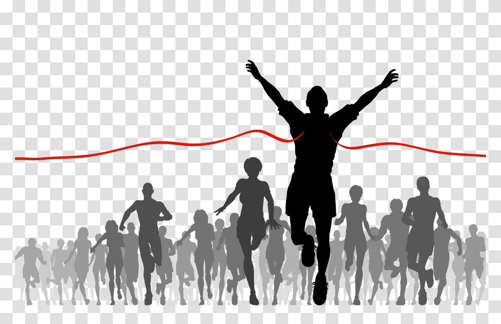 Download Finish Line Image 168 Finish The Race, Person, People, Sport, Crowd Transparent Png