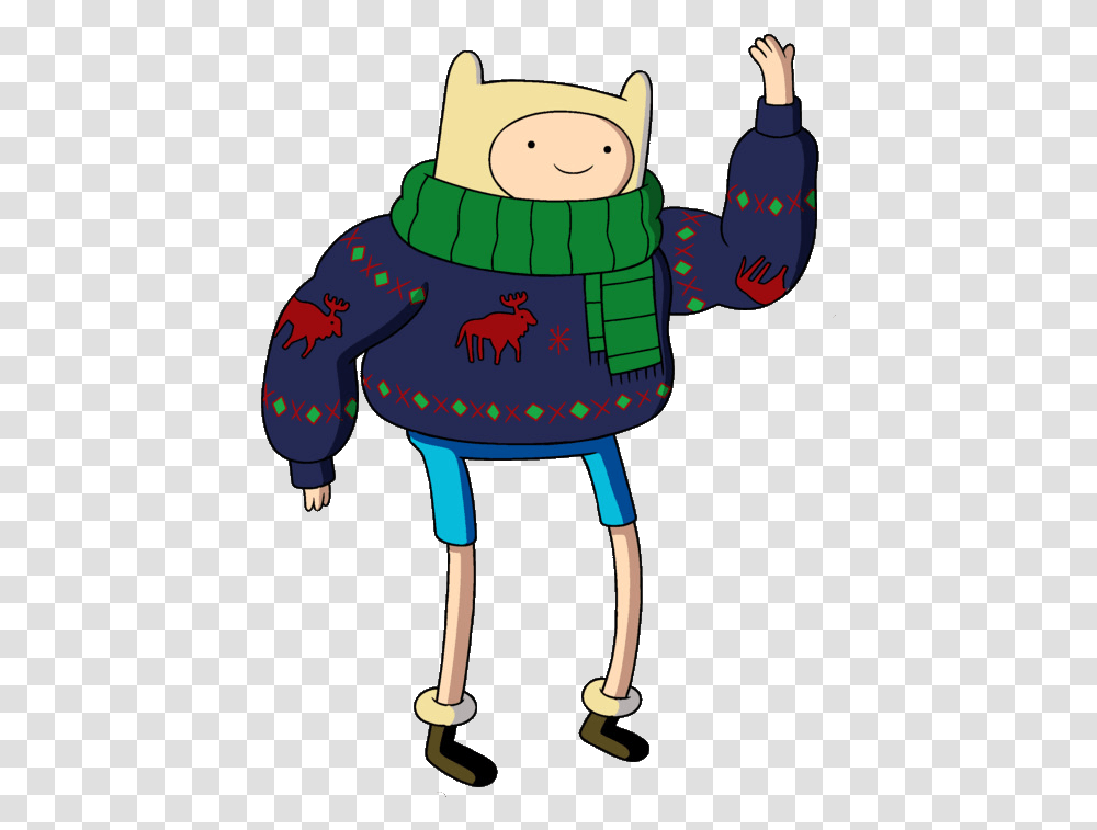 Download Finn Sweater Finn And Jake Christmas Sweaters Concept Art Adventure Time, Toy, Text, Clothing, Apparel Transparent Png