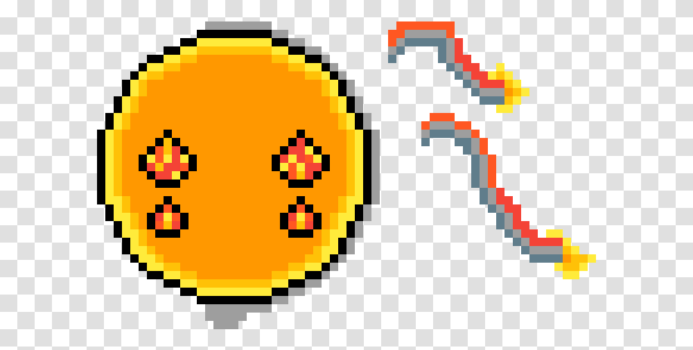 Download Fire Circle Pixel Art Image With No Circle Pixel, Label, Text, Urban, Pac Man Transparent Png