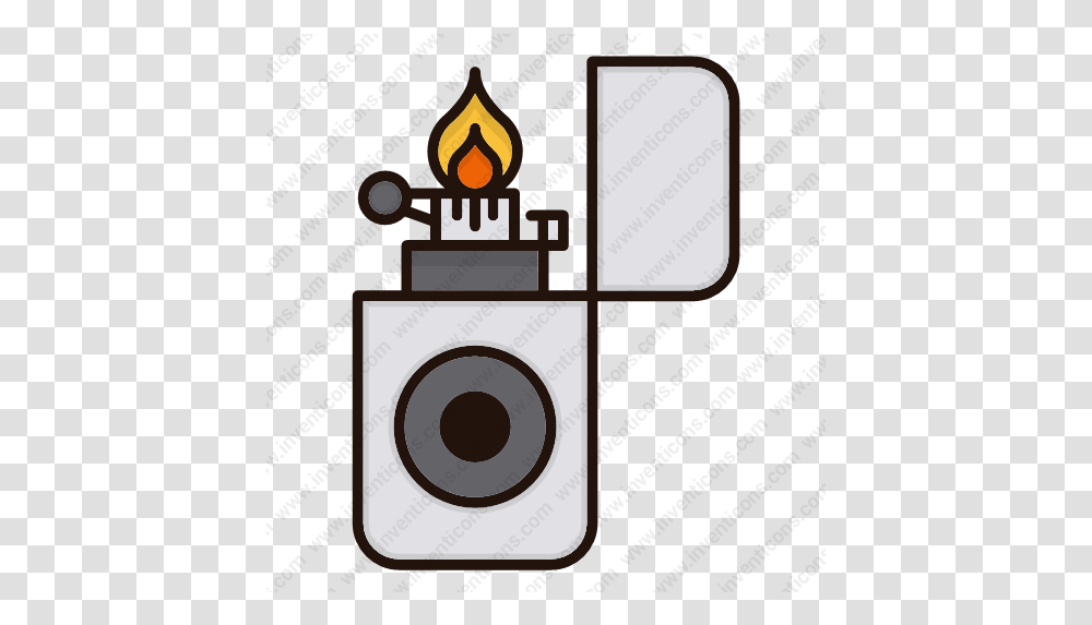 Download Fire Flame Flint Lighter Smoke Smoking Zippo Vector Icon Inventicons Clip Art, Electronics, Torch Transparent Png