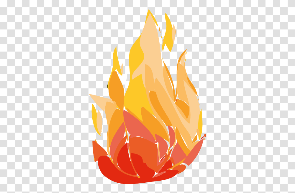 Download Fire Flames Clipart Gif Cartoon Bush On Fire Illustration, Bonfire, Plant, Food Transparent Png
