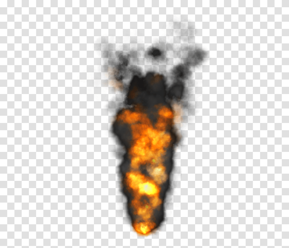 Download Fire Smoke Pic Flame And Smoke, Nature, Outdoors, Bonfire, Pollution Transparent Png