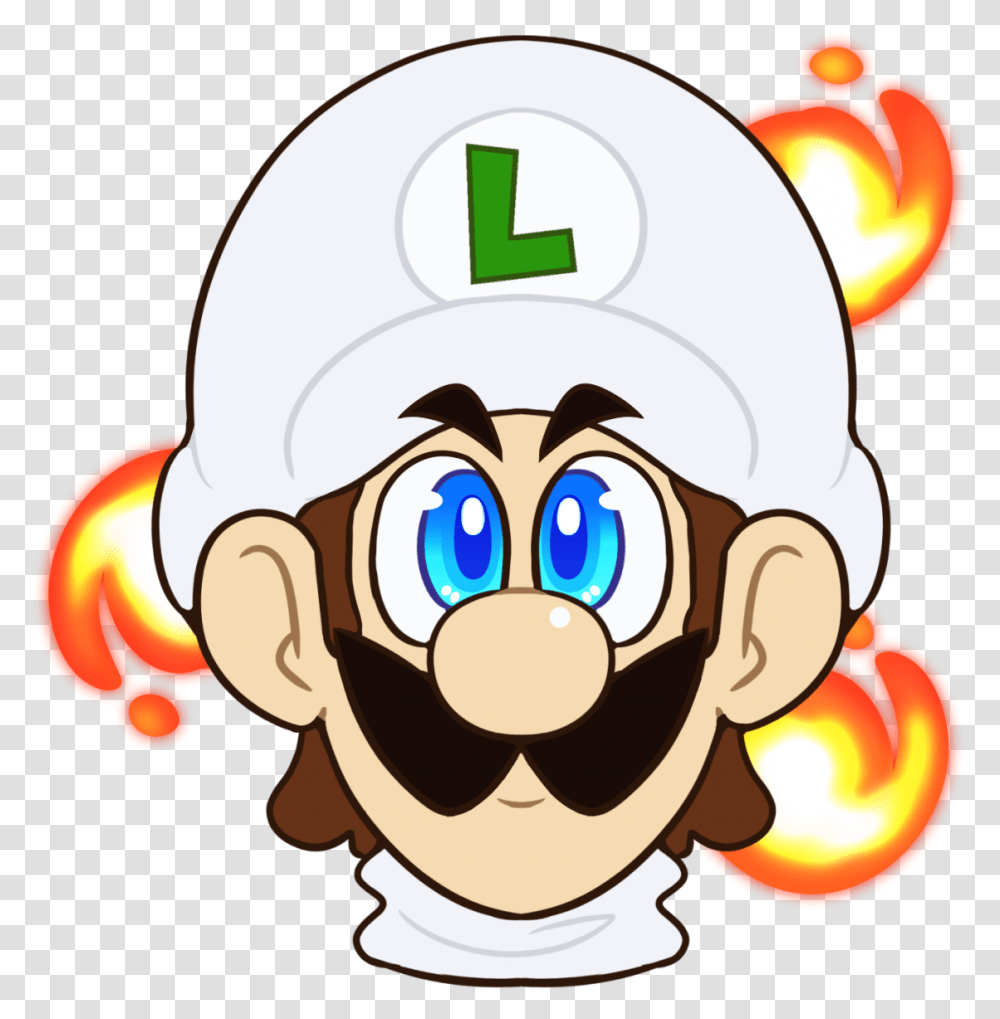 Download Fire & Ice Luigi Mario Hd Download Uokplrs Does It Mean When Luigi Goes, Text, Helmet, Produce, Food Transparent Png