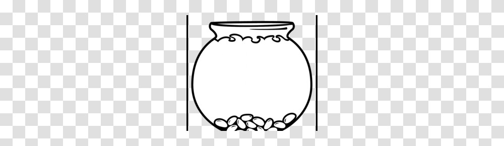 Download Fish Bowl Black And White Clipart Black And White Clip Art, Jar, Pottery, Urn Transparent Png