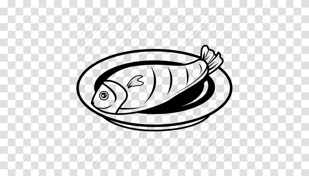 Download Fish Food Black And White Clipart Fish Food Clip Art, Dish, Meal, Steamer Transparent Png