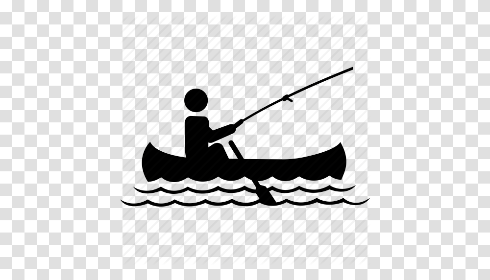 Download Fishing Boat Icon Clipart Fishing Vessel Fisherman, Vehicle, Transportation, Paddle, Oars Transparent Png