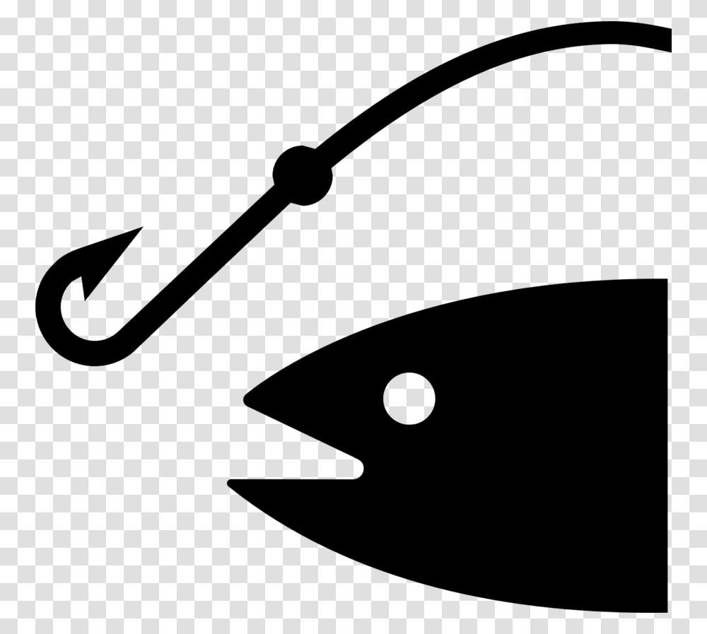 Download Fishing Icon Vector Clipart Fish Hook Clip Art Fishing, Gray Transparent Png