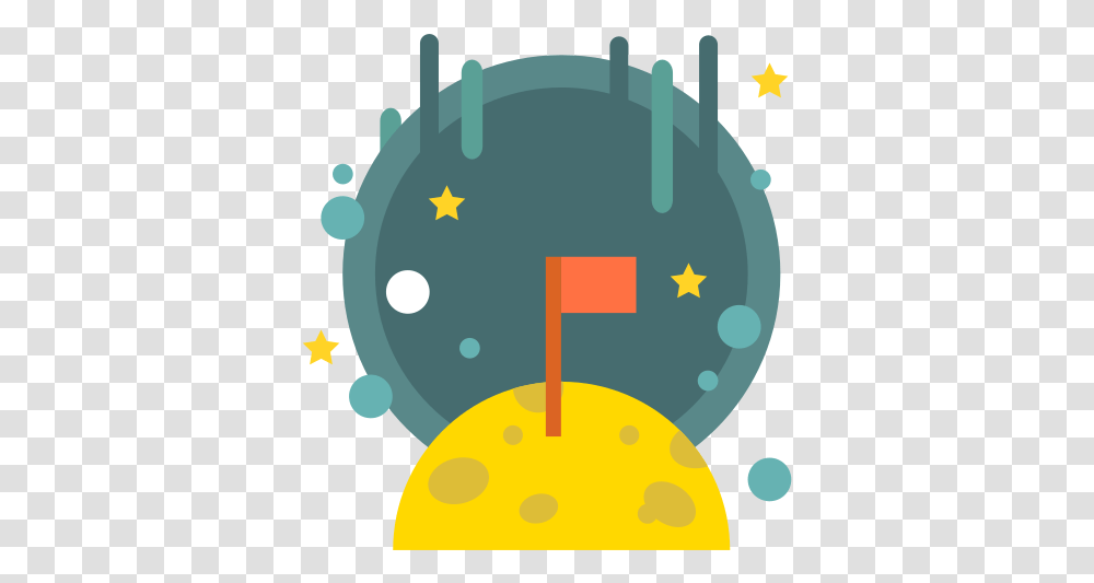 Download Flag Galaxy Goal Lunar Flat Goal Icon, Plant, Outdoors, Nuclear, Symbol Transparent Png