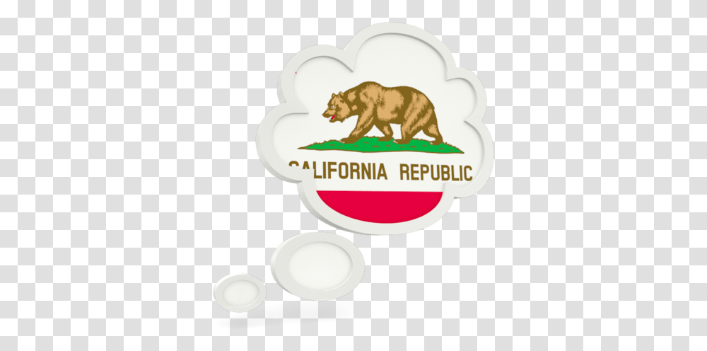 Download Flag Icon Of California Flag Of California, Mammal, Animal, Bear, Wildlife Transparent Png