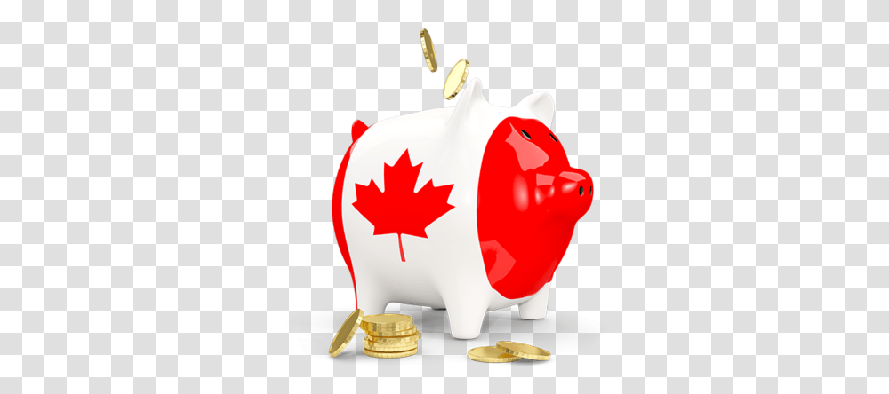 Download Flag Icon Of Canada At Format, Piggy Bank Transparent Png