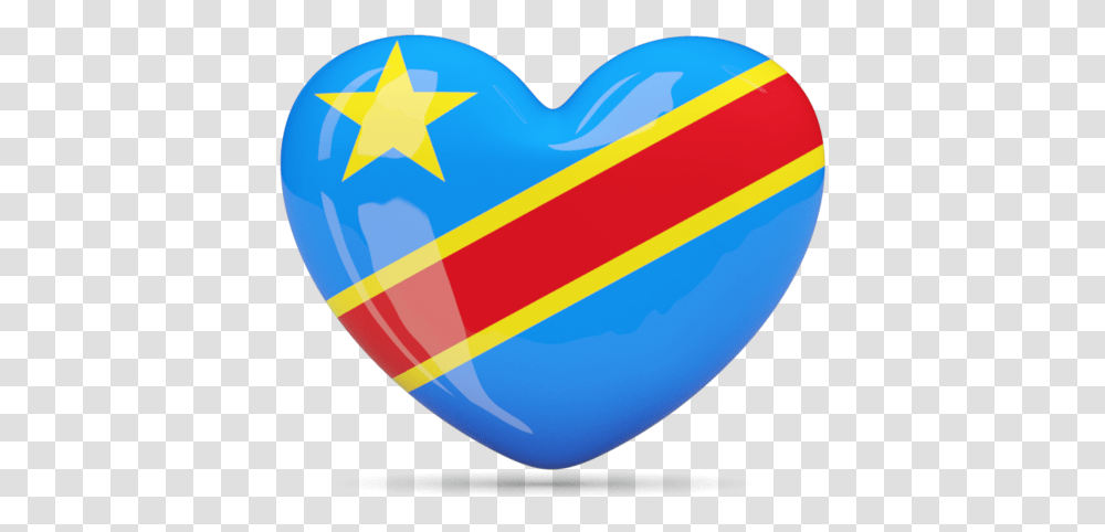 Download Flag Icon Of Democratic Republic Of The Congo Dr Congo Flag, Balloon, Star Symbol, Heart Transparent Png