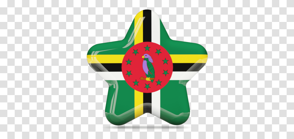 Download Flag Icon Of Dominica At Format Dominca Flag, Bird, Animal, Life Buoy Transparent Png
