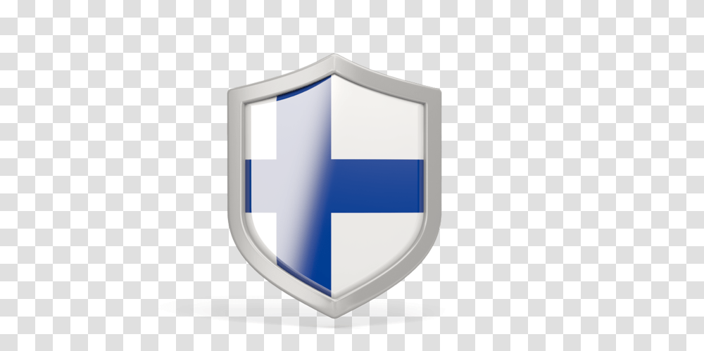 Download Flag Icon Of Finland At Format Finland Shield Flag, Armor Transparent Png