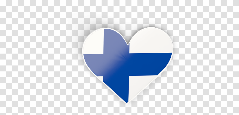 Download Flag Icon Of Finland Finland Flag Heart, Label, Text, Plectrum Transparent Png