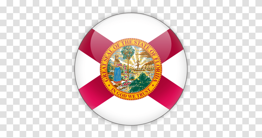 Download Flag Icon Of Florida Florida State Flag Jpg, Logo, Trademark, Badge Transparent Png