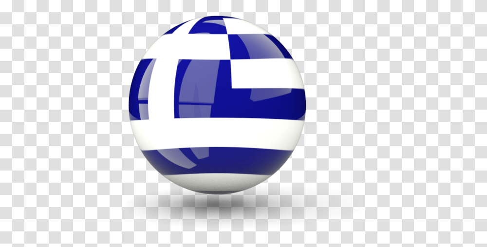 Download Flag Icon Of Greece At Format Greece Flag Ball, Sphere, Balloon, Soccer Ball, Football Transparent Png