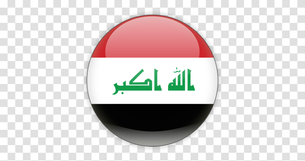 Download Flag Icon Of Iraq At Format Iraq Flag Round Icon, Sphere, Logo Transparent Png