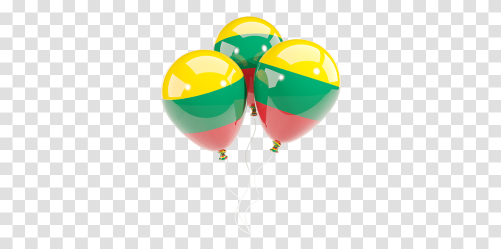 Download Flag Icon Of Lithuania At Format Lithuanian Flag Balloons Transparent Png