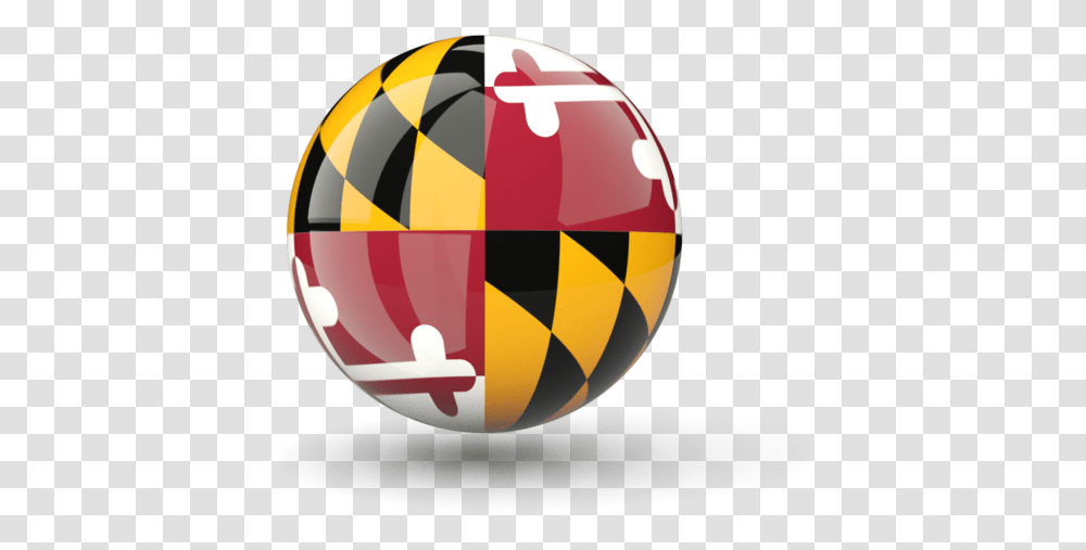 Download Flag Icon Of Maryland Maryland Flag Icon, Ball, Balloon Transparent Png