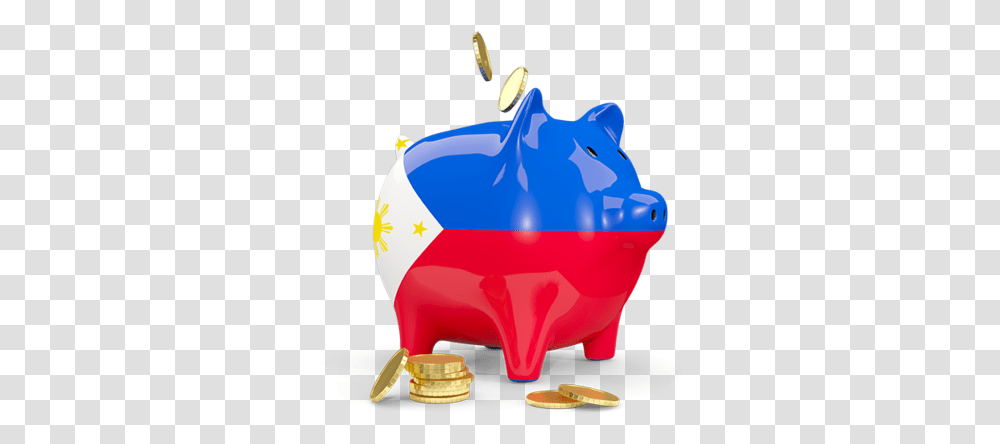 Download Flag Icon Of Philippines At Format, Piggy Bank, Coin, Money, Figurine Transparent Png