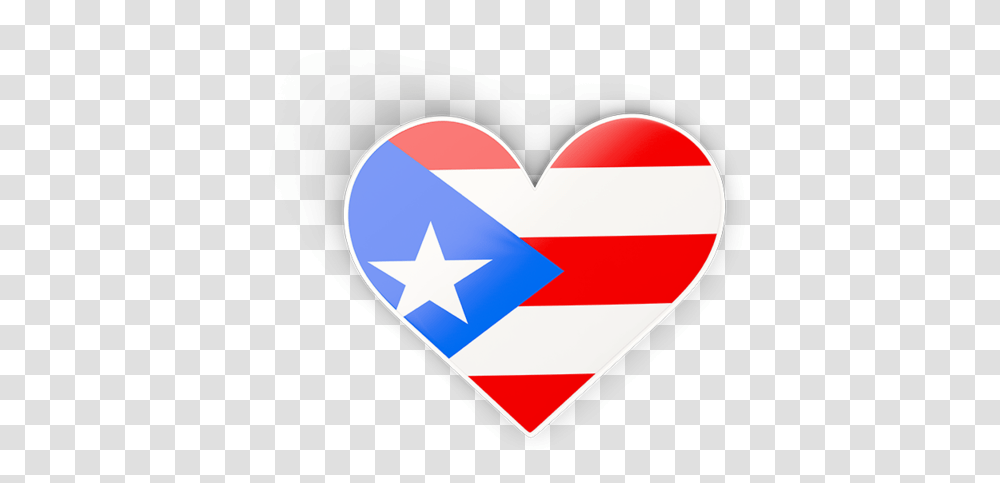 Download Flag Icon Of Puerto Rico At Format Puerto Rico Flag Heart, Label, Star Symbol Transparent Png