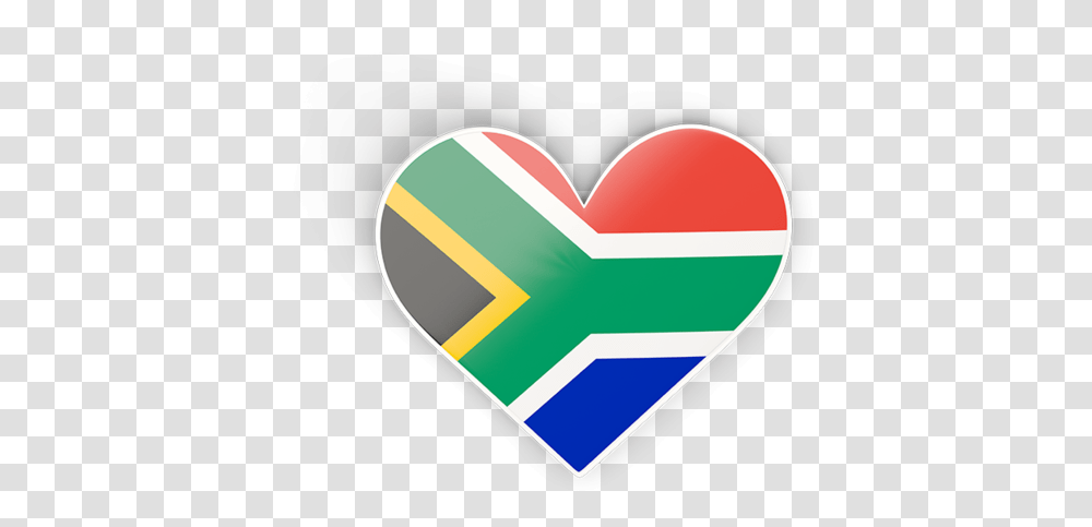 Download Flag Icon Of South Africa At Format South Africa Flag Heart, Label, Tape Transparent Png