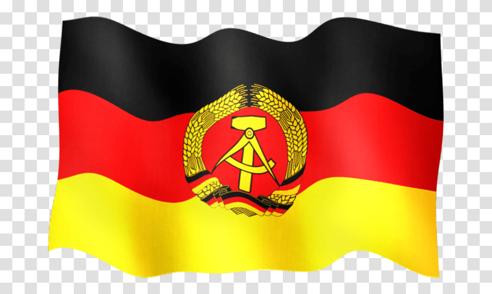 Download Flag Of East Germany East German Flag Animated East Germany Flag, Symbol, Logo, Trademark, Emblem Transparent Png