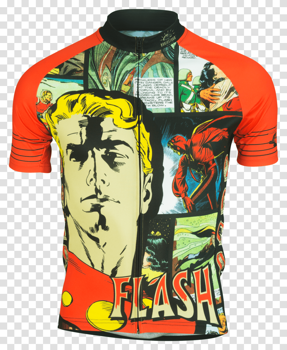 Download Flash Gordon Cycling Jersey Cycling Jersey Cycling, Clothing, Apparel, Shirt, T-Shirt Transparent Png