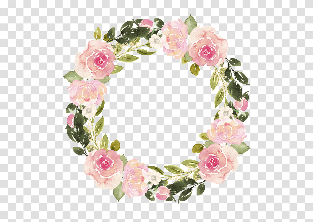 Download Floral Garland Watercolor Flower Wreath Free Watercolor Floral Wreath, Graphics, Art, Floral Design, Pattern Transparent Png