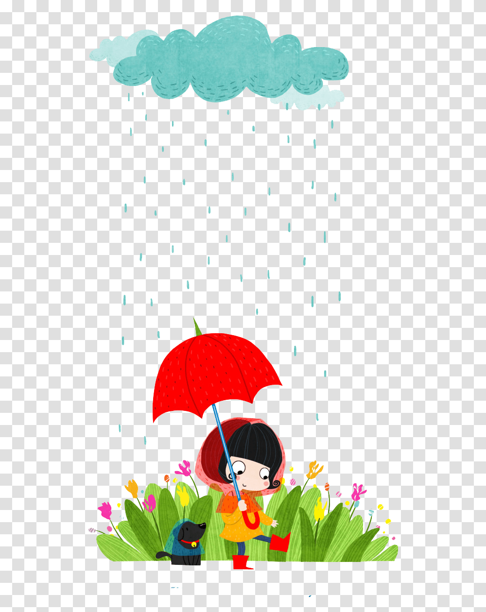 Download Flower Art Encapsulated Rain Postscript Designer Hq Um Dia De Chuva, Umbrella, Canopy Transparent Png