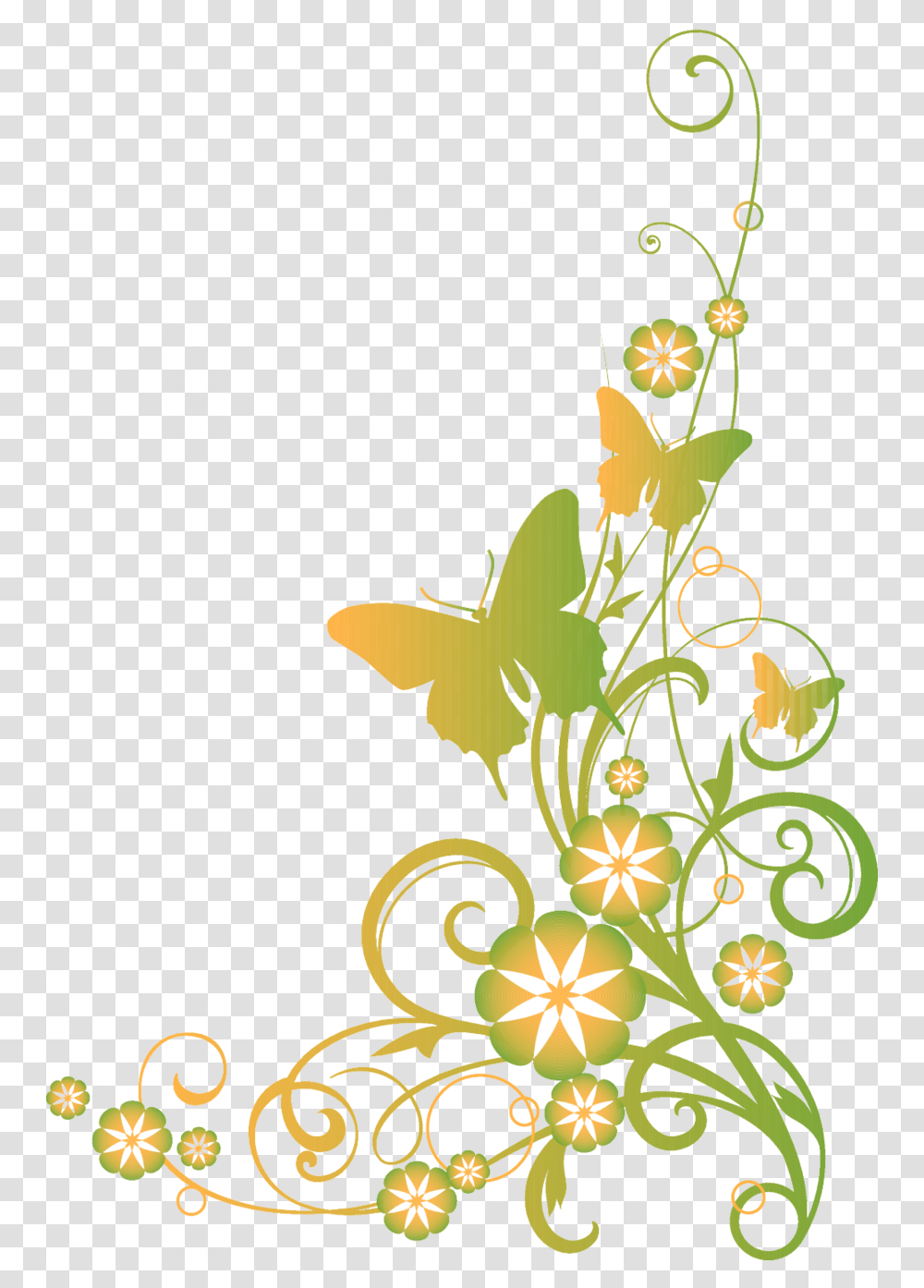Download Flower Border Black And White Clipart Clip Art, Floral Design, Pattern, Pineapple Transparent Png