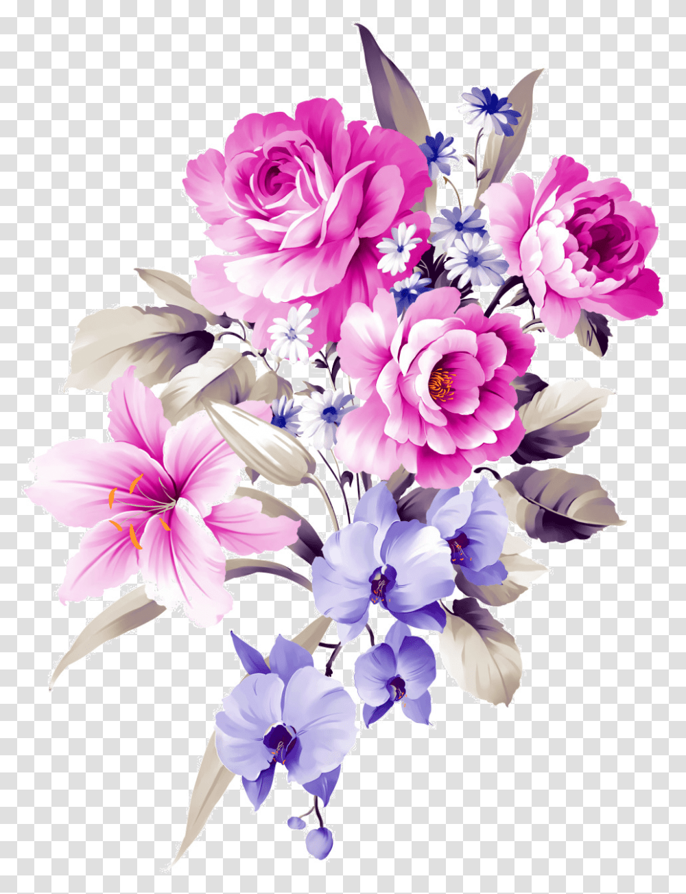 Download Flower Bouquet Shamrock Cut Design Bouquets Floral Flower Bouquets Design, Graphics, Art, Floral Design, Pattern Transparent Png