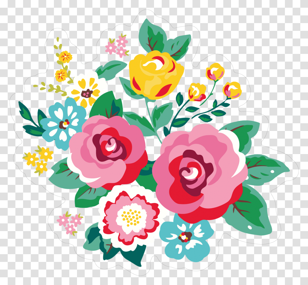 Download Flower Bunch Flower, Graphics, Art, Floral Design, Pattern Transparent Png