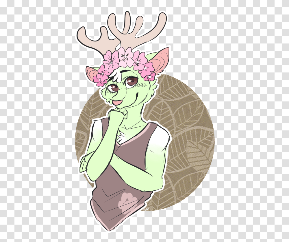 Download Flower Crowns = Cute Cartoon Image With No Fictional Character, Drawing, Doodle, Graphics, Comics Transparent Png