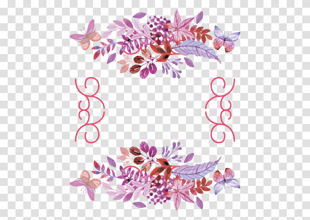 Download Flower Vintage Border Wedding Vintage Floral Vector, Floral Design, Pattern, Graphics, Art Transparent Png