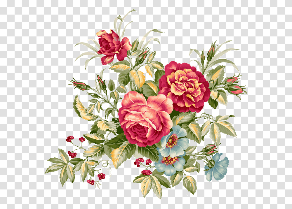 Download Flowers Clipart Vintage Image With No Flower Clip Art Vintage, Floral Design, Pattern, Graphics, Plant Transparent Png