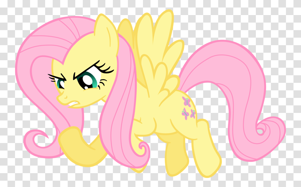 Download Flutterage My Little Pony Angry Fluttershy Full Fluttershy Vector Angry, Graphics, Art, Animal, Mammal Transparent Png