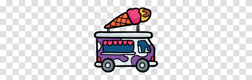 Download Food Truck Clipart Food Truck Clip Art, Transportation, Cream, Dessert, Creme Transparent Png