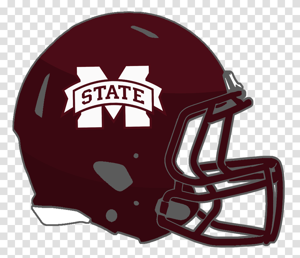 Download Football Helmet Outline Mississippi State University, Clothing, Apparel, American Football, Team Sport Transparent Png