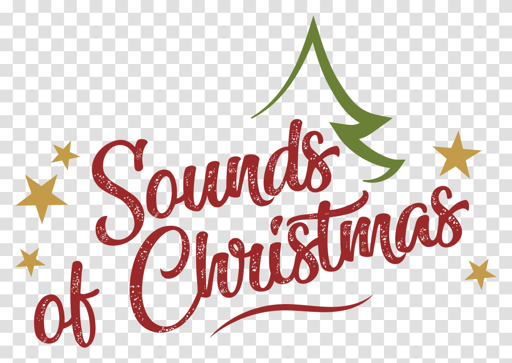 Download For Free 10 Christmas Logo Sounds Of Christmas Logo, Text, Calligraphy, Handwriting, Alphabet Transparent Png