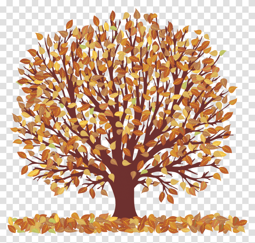 Download For Free Falling Leaves In High Resolution Autumn Tree Clipart Hd, Rug, Modern Art, Doodle, Drawing Transparent Png