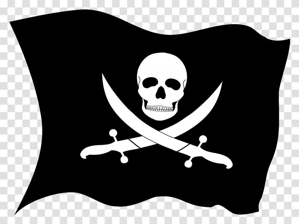 Download For Free Pirate In Jolly Roger Flag, Giant Panda, Bear, Wildlife, Mammal Transparent Png