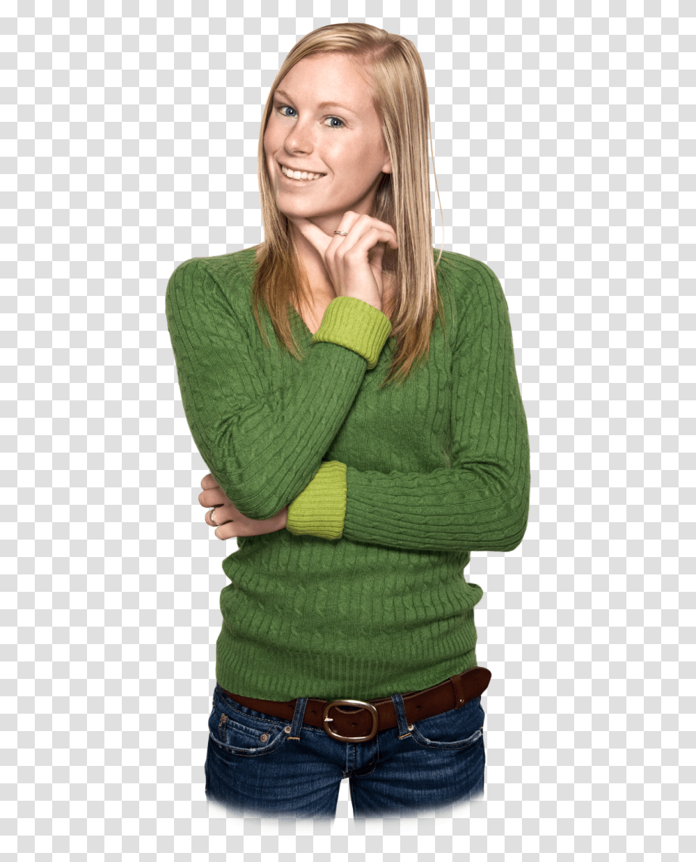 Download For Free Thinking Woman Image Sibirskoe Zdorove Uhod Za Volosami, Apparel, Sweater, Person Transparent Png
