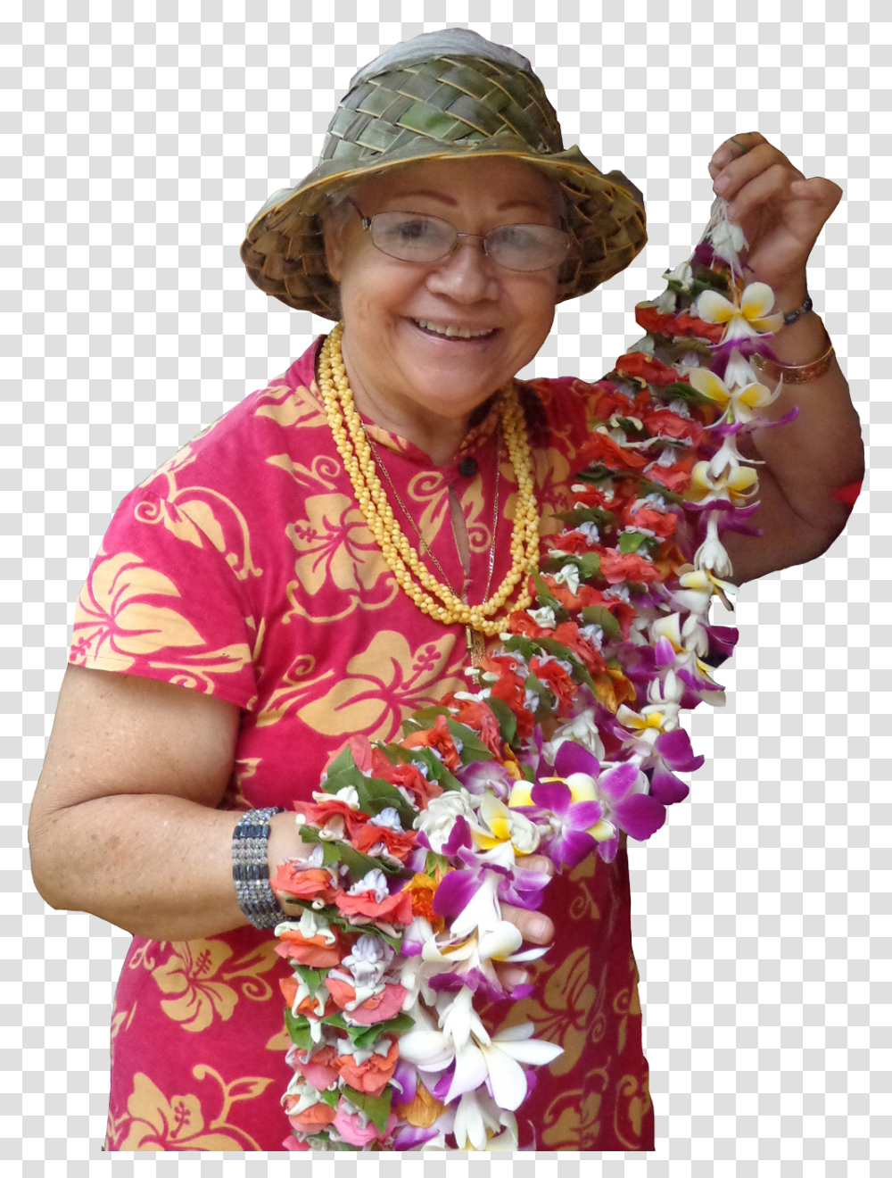 Download For The Hawaiian People Lei Is An Essential Lei Making, Plant, Ornament, Person, Human Transparent Png