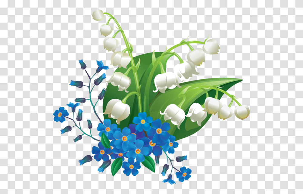 Download Forget Me Nots Easter Cross Image With No Easter Flowers Cross, Plant, Graphics, Art, Floral Design Transparent Png